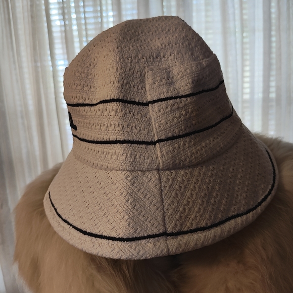 Ivory Bucket Hat With Sophisticated Logo main image 7